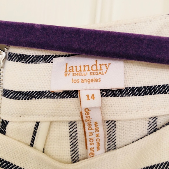 Laundry by shelli segal Striped white pants - Picture 4 of 7